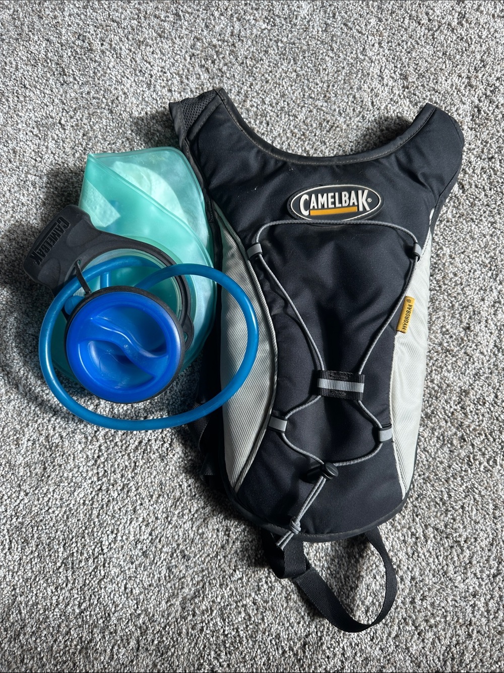 CamelBak Black & Gray Hydration Vest with Blue Reservoir